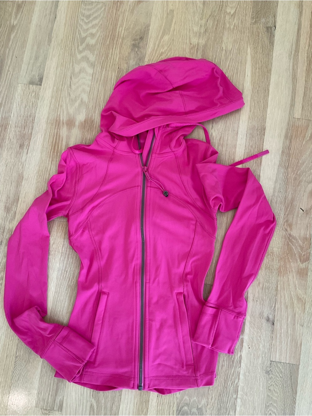 lululemon athletica Vibrant Pink Hooded Zip Bomber